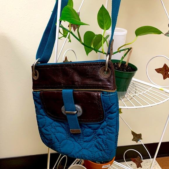 Fossil turquoise Crossbody purse bag - Picture 3 of 13